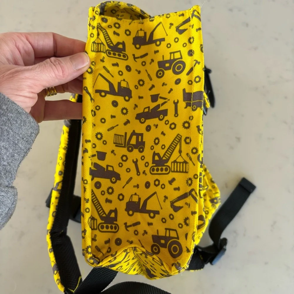 Tula Yellow Construction Themed Backpack‎